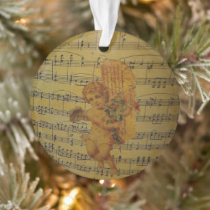 Fiche musicale vintage Musique et ange