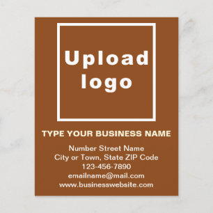Fiche papier de marque commerciale sur papier Brow