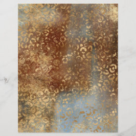 Fiche papier pour album Safari Grunge Abstrait