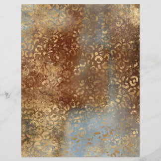 Fiche papier pour album Safari Grunge Abstrait