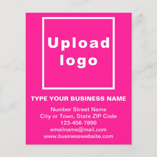 Fiche papier rose de la marque commerciale (Devant)