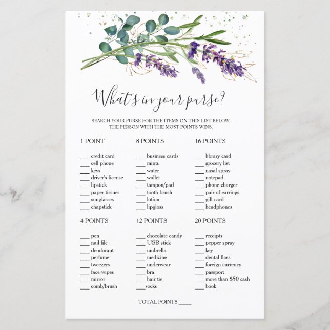 Fiche papier sur la nuptiale de votre sac à main/d (Devant)