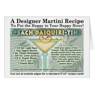 FICHES DE RECETTE DE MARTINI DAIQUIRI AUX PÊCHES