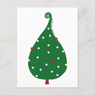 Fichtenbaum Feiertagspostkarte