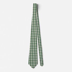 Fichtengrün Gingham Weihnachten Krawatte