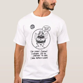 FICTS "abeille étirant" le T-shirt des hommes