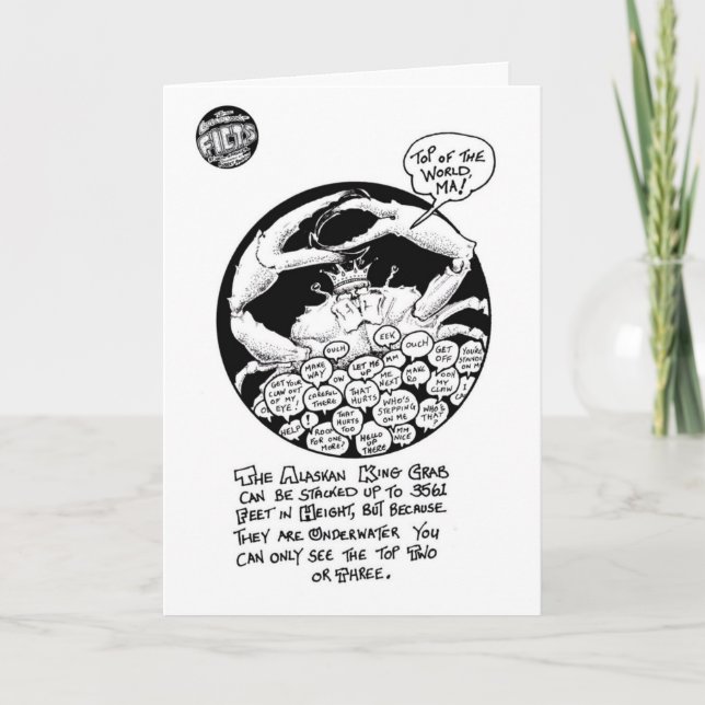 FICTS "marche en crabe" la carte d'anniversaire (Devant)