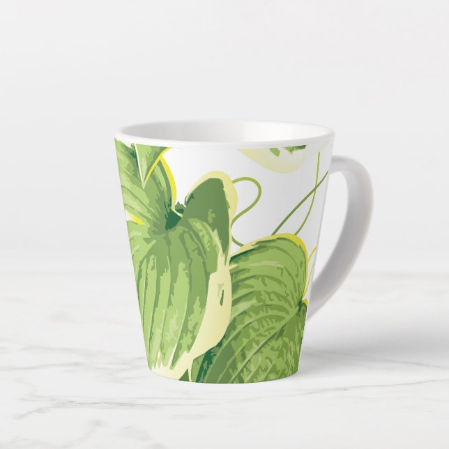 Ficus Pflanze 2 Milchtasse (Rechte Ecke)