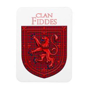 Fiddes Tartan Scottish Kariert Lion Rampant Magnet