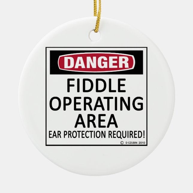 Fiddle-Arbeitsfläche Keramik Ornament (Vorne)