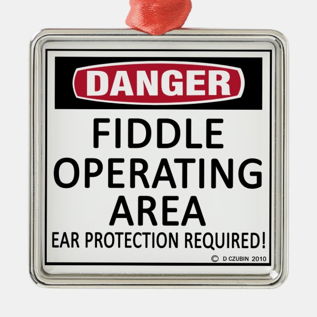 Fiddle-Arbeitsfläche Silbernes Ornament (Vorne)