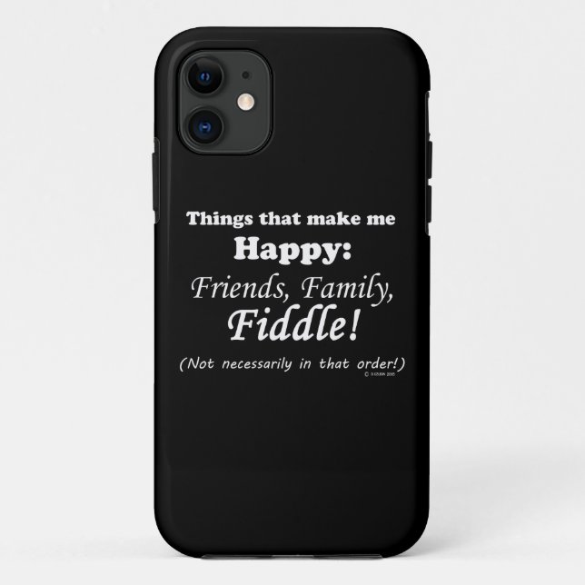 Fiddle macht mich glücklich Case-Mate iPhone hülle (Rückseite)