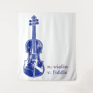 Fiddle Not Violin Bluegrass Country Music Gift Wandteppich