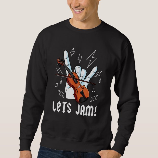 Fiddle Player-Programmkorrektursitzung Sweatshirt (Vorderseite)