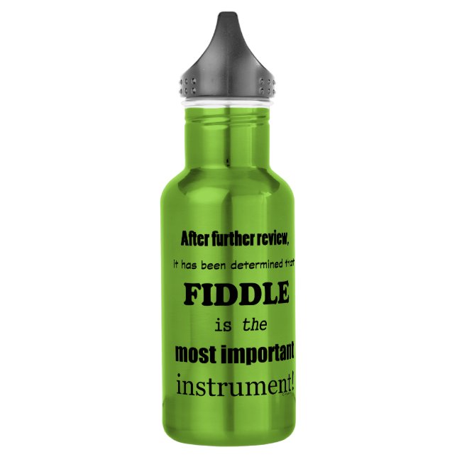 Fiddle wichtigstes Instrument Edelstahlflasche (Links)