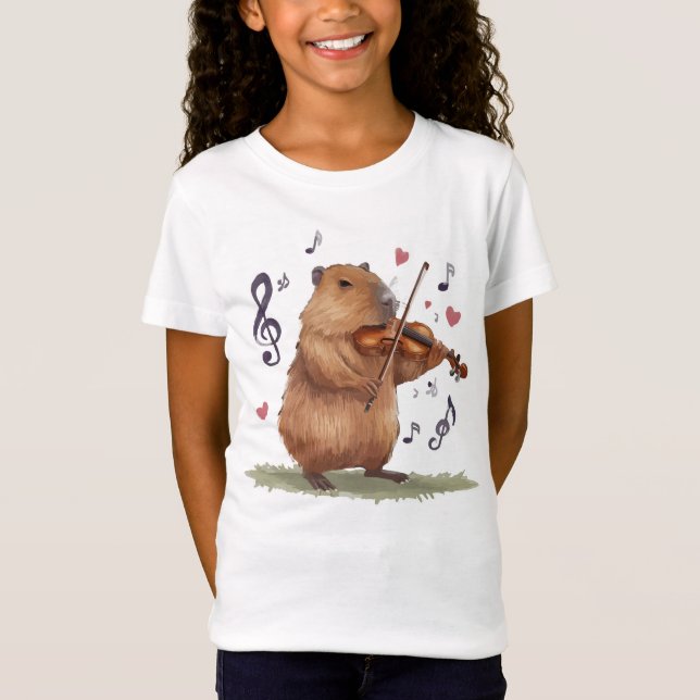 fiddler capybara T-Shirt (Vorderseite)