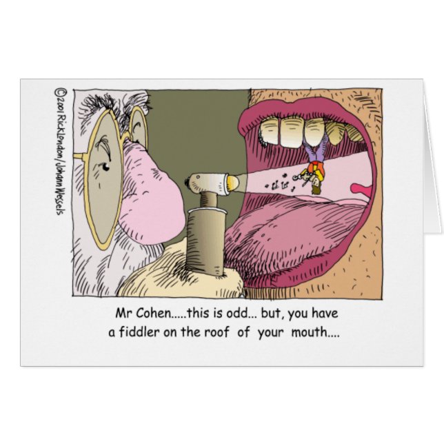Fiddler on Roof Funny Dentistry Geschenke & T-Shir (Vorderseite (Horizontal))