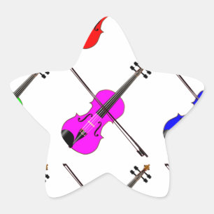 Fiddles Stern-Aufkleber