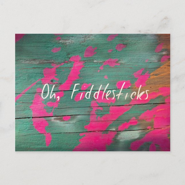 Fiddlesticks Postkarte (Vorderseite)