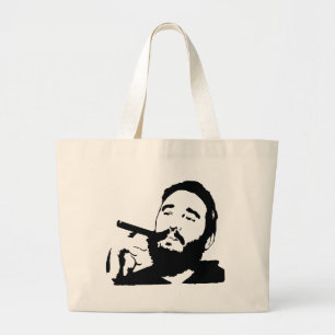 Fidel Castro avec le sac fourre-tout à portrait d