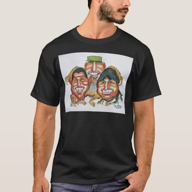 Fidel Castro, Hugo Chavez, evo Moral T-Shirt (Vorderseite)