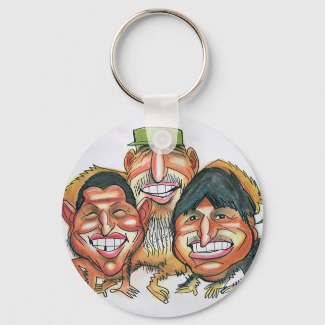 Fidel castro, Hugo chavez, evo morales Schlüsselanhänger (Vorderseite)