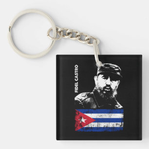 Fidel Castro Kuba Revolution kubanische Flagge Schlüsselanhänger