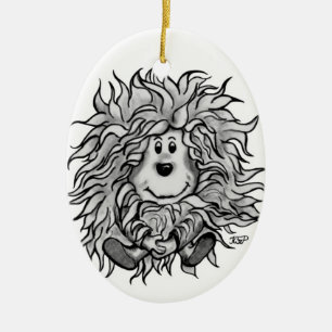 Fidel der kleine Waldkobold Keramikornament
