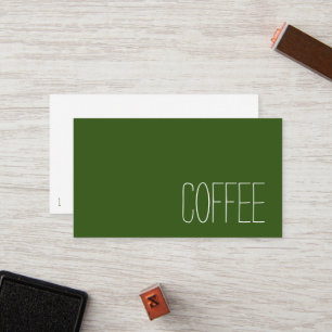 Fidélité Carte de punch au café foncé de marque Stymie Wo