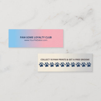 Fidélité Carte de récompense personnalisée pour le toiletta