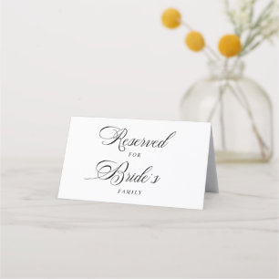 Fidélité Carte de tente de mariage réservée à la famille de