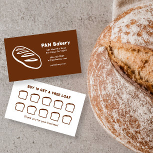 Fidélité Carte de visite Boulangerie Pain de campagne perso
