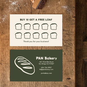 Fidélité Carte de visite Boulangerie sur mesure au levain m