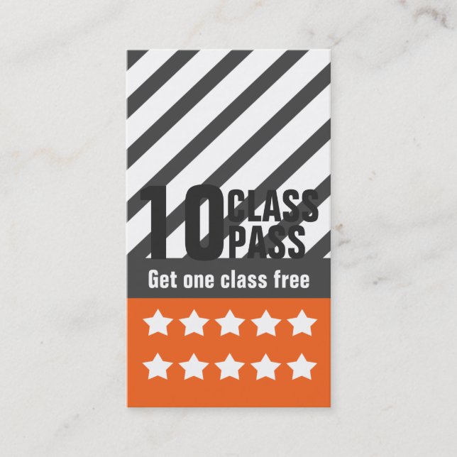 Fidélité Carte de visite de forme physique (Devant)