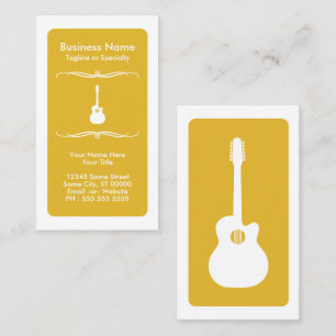 Fidélité carte de visite de guitare acoustique mod