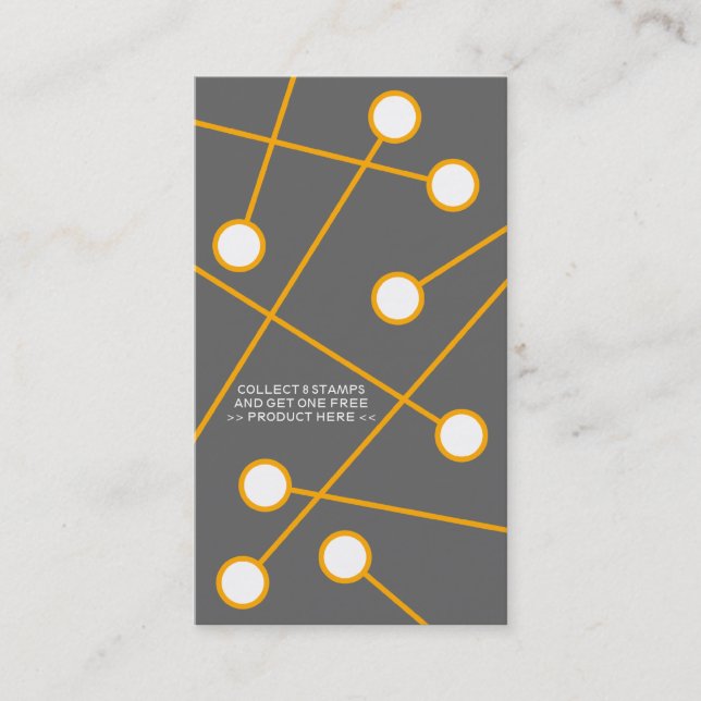 Fidélité carte fréquente orange d'acheteur de mod (Devant)