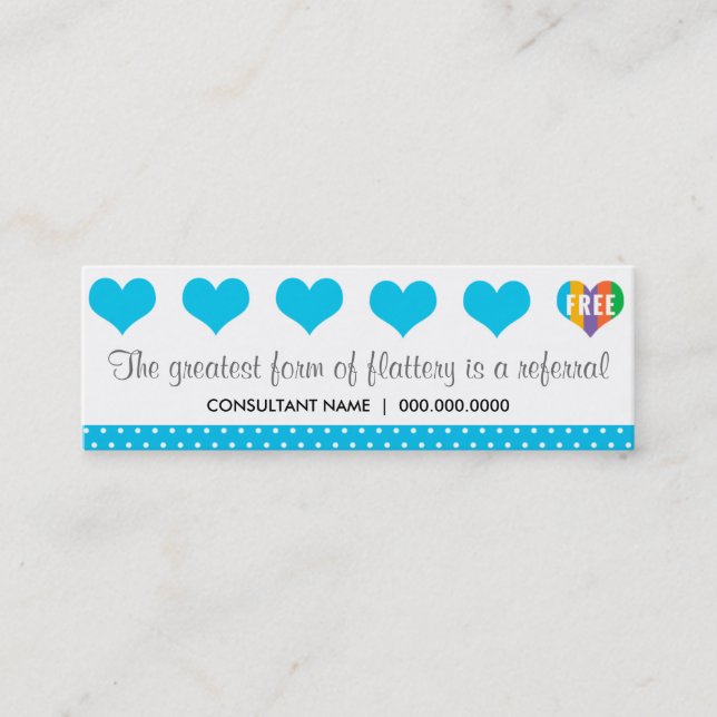 Fidélité Carte perforée de référence (Devant)