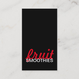 Fidélité carte perforée de smoothies de fruit