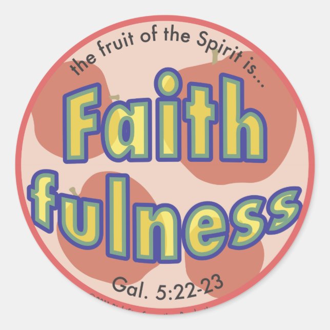 Fidélité Fruit of the Spirit Spots Sticker (Devant)