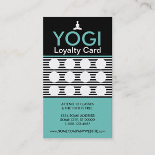 Fidélité le yogi strie la carte de timbre