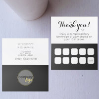 LOGO D'AFFAIRES BLANC NOIR 10 COMMANDES CARTE DE L