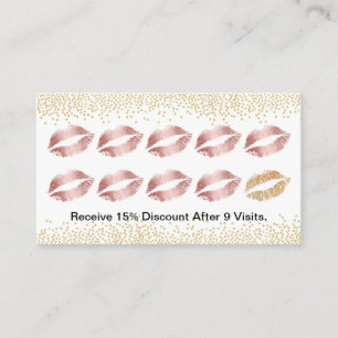 Fidélité rose de confettis d'or de lèvres d'or