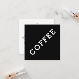 Fidélité Simple Mot Loyauté foncée café Angle de carte de p