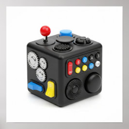 Fidget Cube Stress Toy Poster