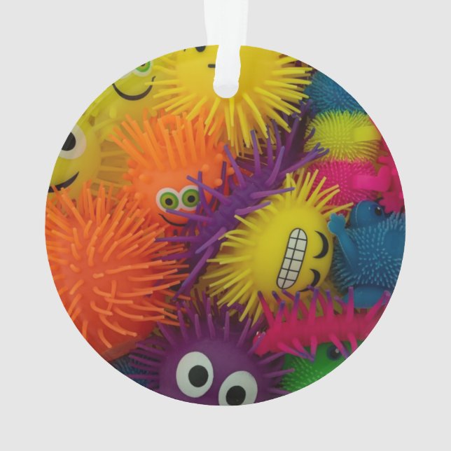 Fidget-Spielzeug-Quetschball Ornament (Rückseite)