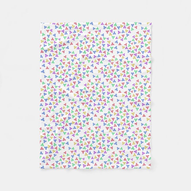 Fidget Spinners Fleecedecke (Vorderseite)