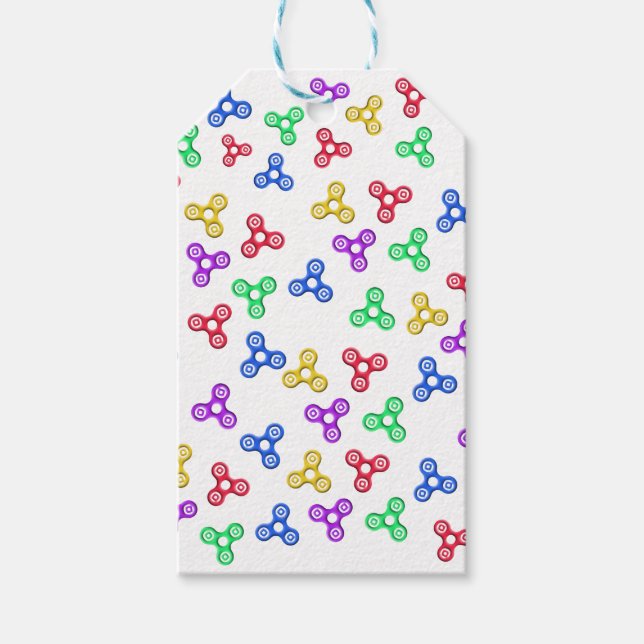 Fidget Spinners Geschenkanhänger (Vorderseite)