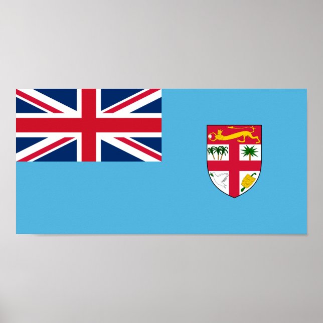 Fidschi, Fidschi-Flagge Poster (Vorne)