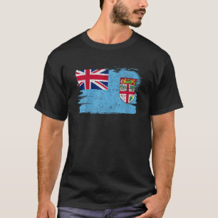 Fidschi Flag Pride Freundschaft Proud Peace Retro  T-Shirt