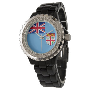 Fidschi-Flagge Armbanduhr